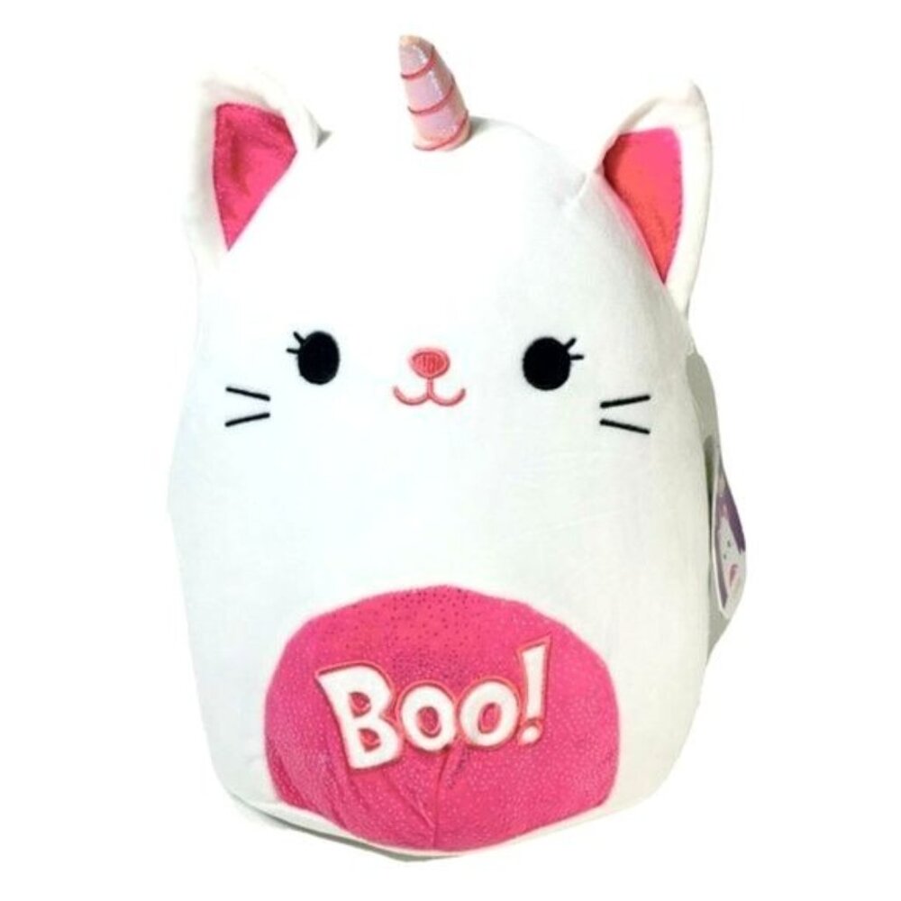 Squishmallows 12" Callista Unicorn Cat Boo Plush White